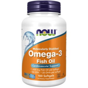 NOW - OMEGA 3 FISH OIL 1000 MG - 100 SOFTGELS