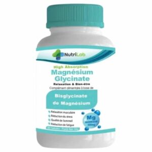 NUTRILAB – Magnésium Glycinate Relaxation Et Bien-être 300mg – 60 Gélules