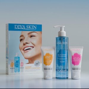 Pack Diva Skin | Ecran Solaire 50ml+ Gel Moussant 200ml+ Crème Eclaircissante 50ml