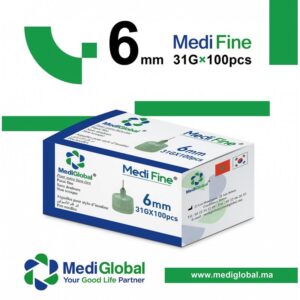 Aiguilles Pour Stylos D’insuline Medi Fine 6mm 31Gx100pcs