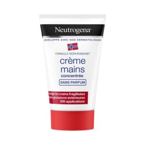 NEUTROGENA Crème Mains Concentrée Sans Parfum 50ml Hypoallergénique Peaux Sensibles Très Sèches Absorption Rapide